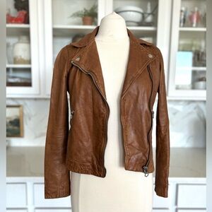 Madewell Leather Motorcycle Jacket Sz XS